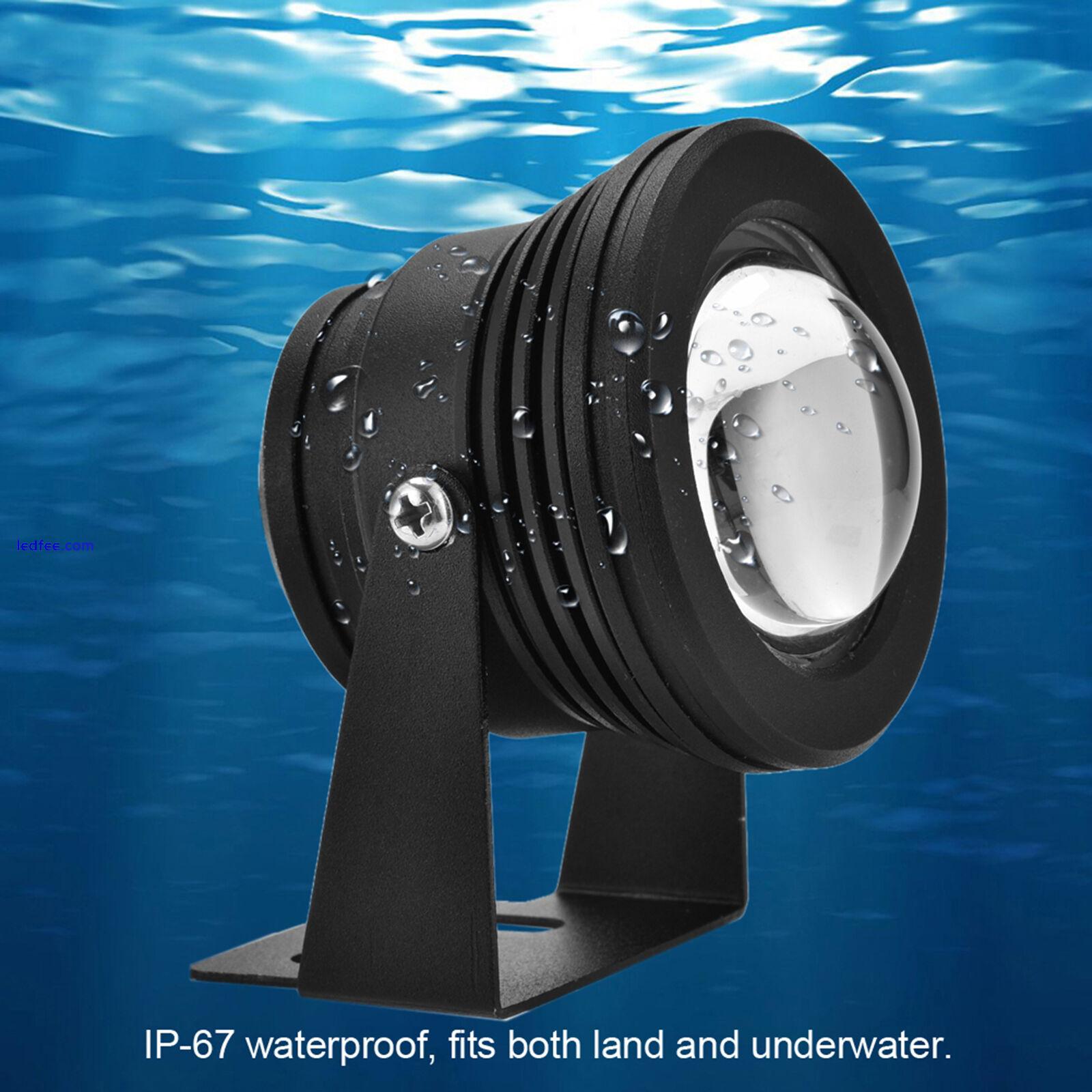 RGB Aquarium LED Spotlight Lamp Fish Tank Pool Garden Underwater Light PLM 2 