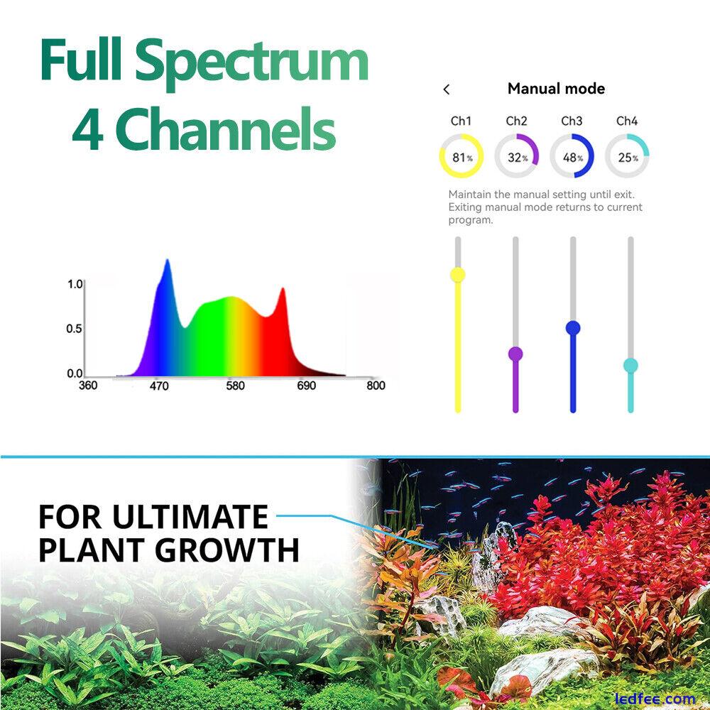 PopBloom RL90 WiFi Aquarium Fish Tank LED Light Full Spectrum Plant Lighting LED 2 