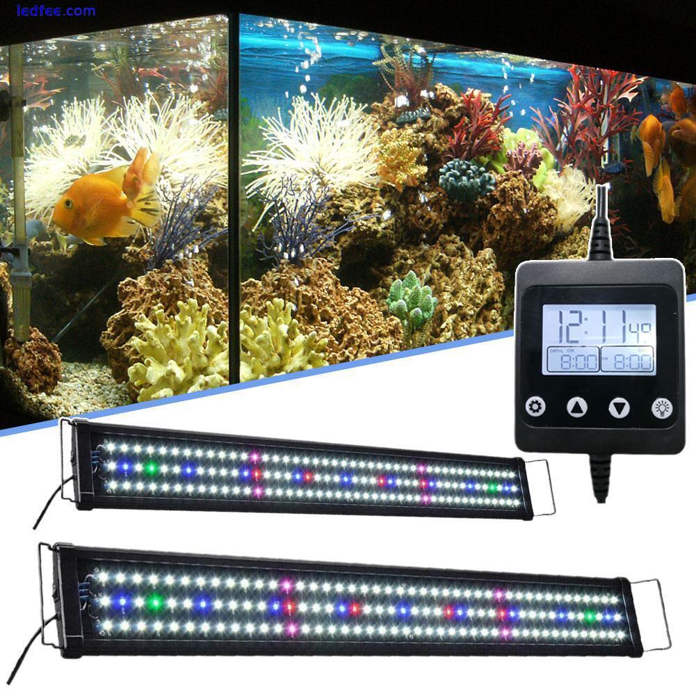 30/45cm Fish Tank 24/7 Full Spectrum Lighting LED Light Aquarium Decoratio 4R6T 0 