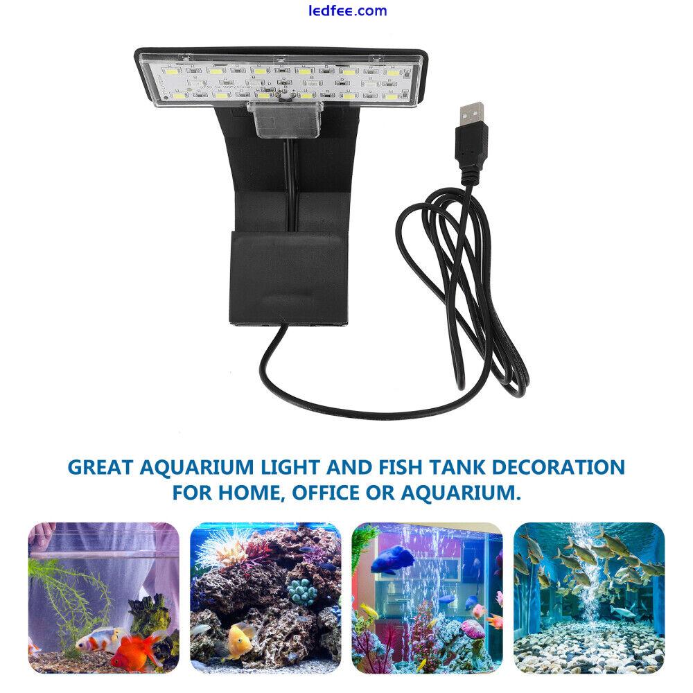  LED Aquarium Lamp Grow Light Clip on Lights Full Spectrum Fish Tank 0 