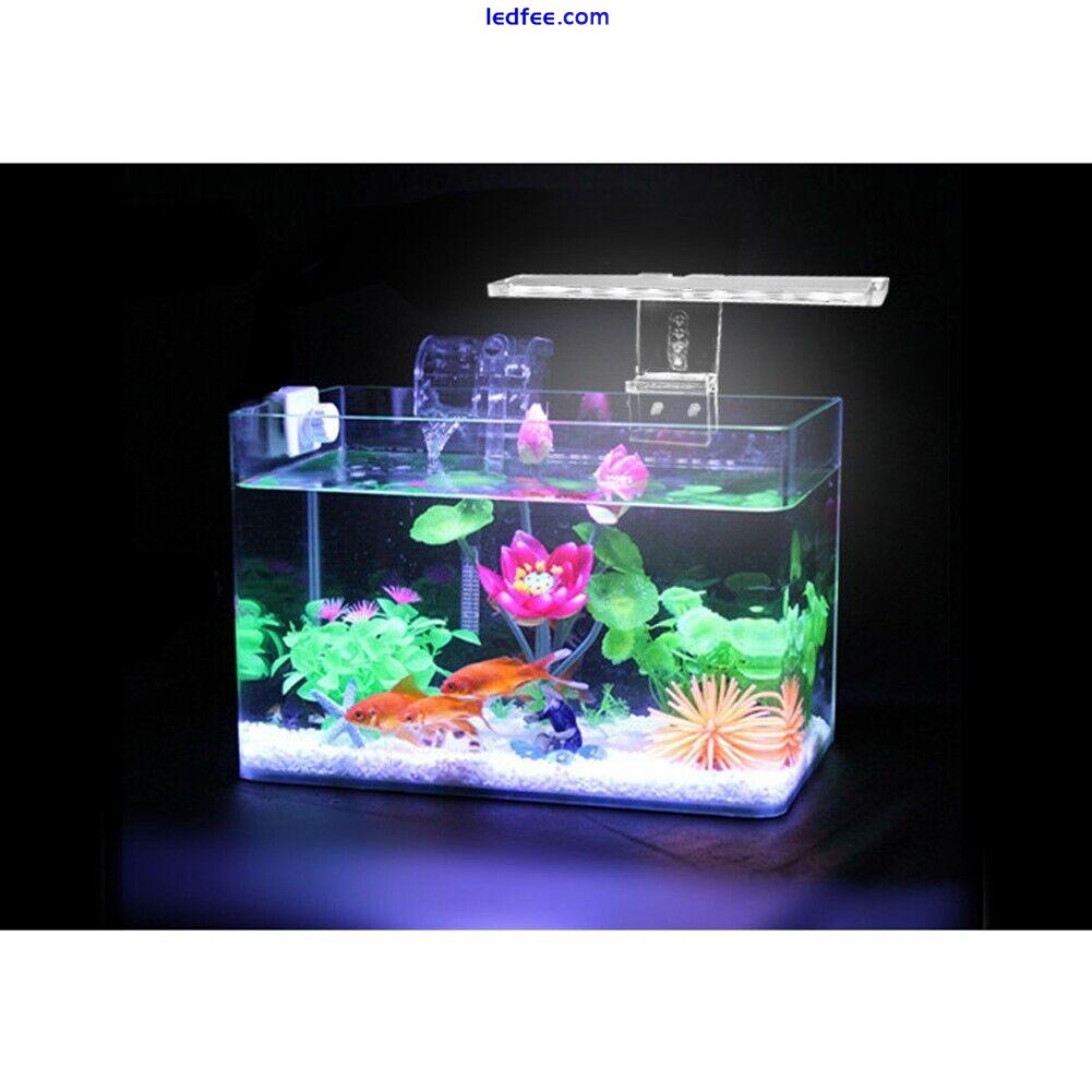 Aquarium Light Fish Tank LED Lamp Clip-On Bracket Light Acrylic USB Aqua Plant 4 