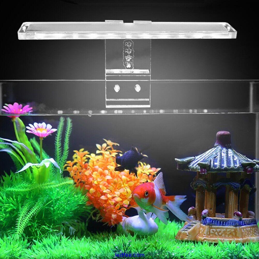 Aquarium Light Fish Tank LED Lamp Clip-On Bracket Light Acrylic USB Aqua Plant 2 