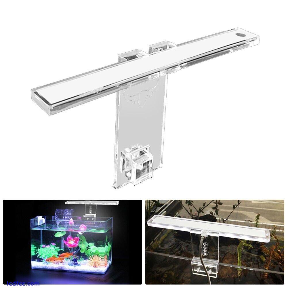 Aquarium Light Fish Tank LED Lamp Clip-On Bracket Light Acrylic USB Aqua Plant 1 