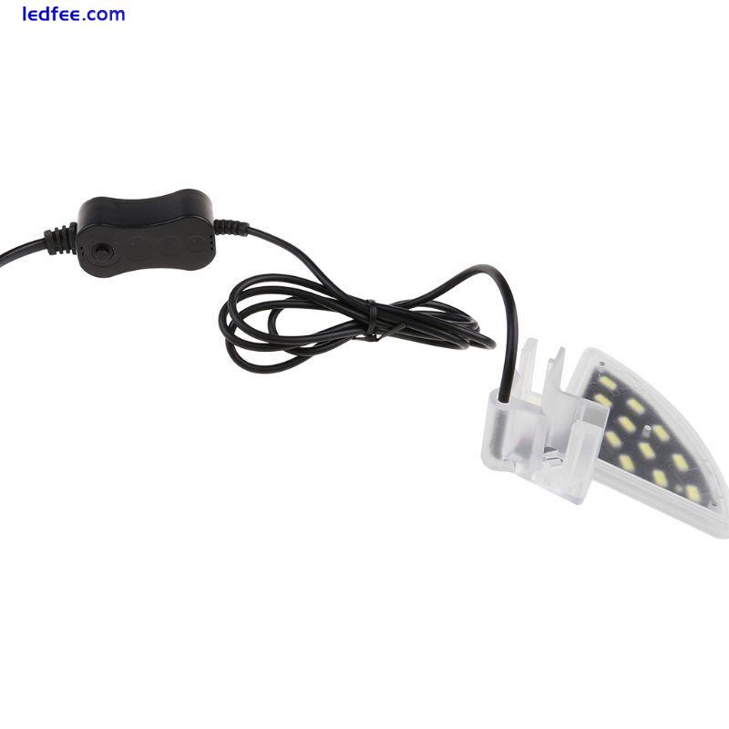 Aquarium LED Light Brightness White Lighting Fan 12 Beads Lamp 0 