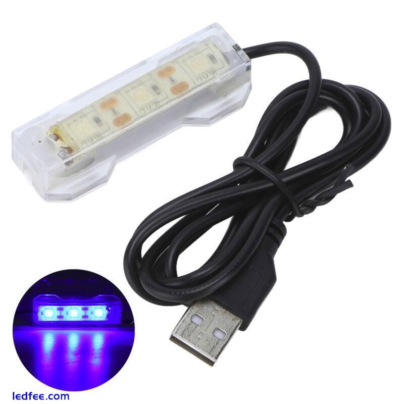 USB Aquarium Light - Blue LED Lighting for Fish Tanks  Aquatic Plants 4 