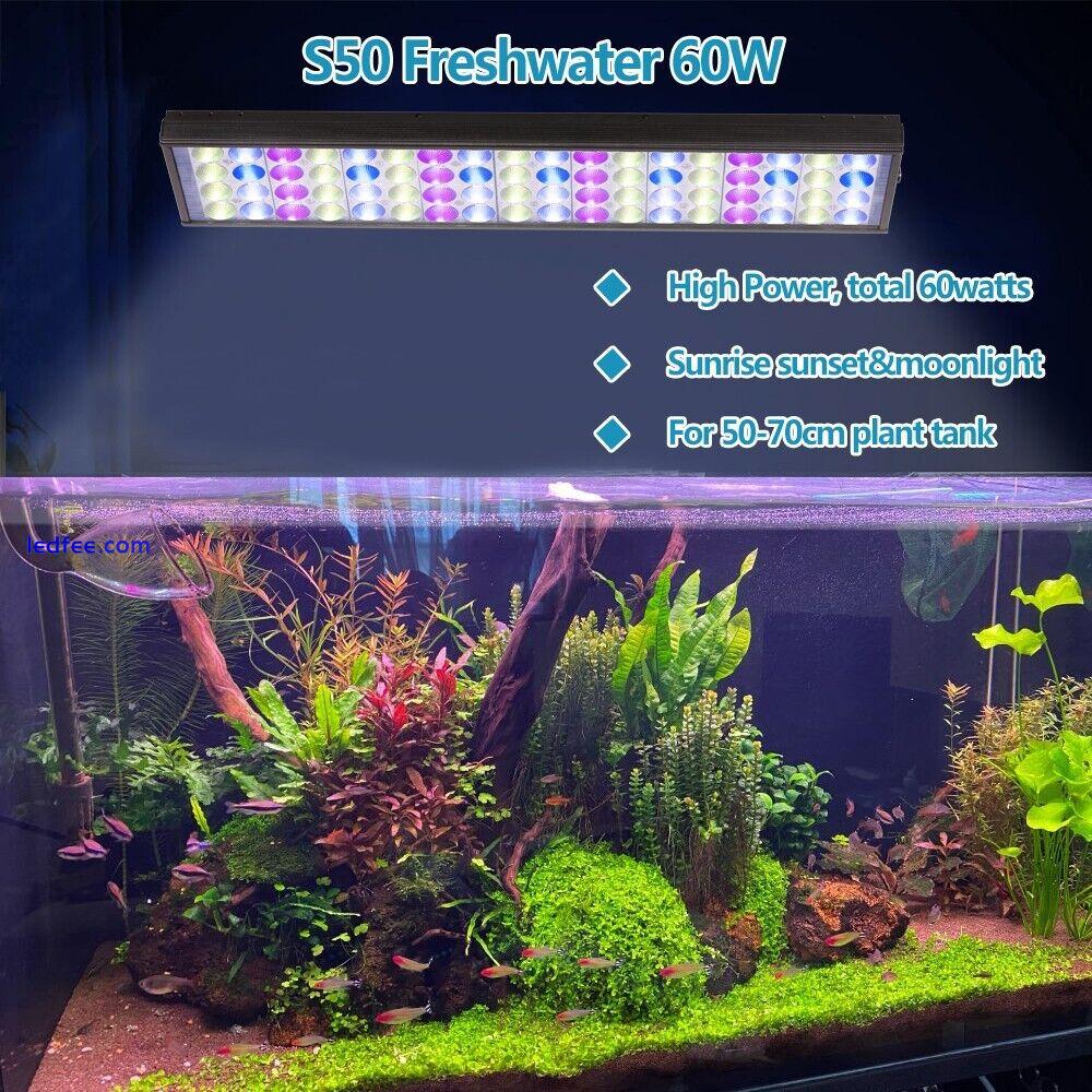 PopBloom S50 Plant Spectrum LED Aquarium Light 115-145cm Tropical Glow Fish Tank 0 