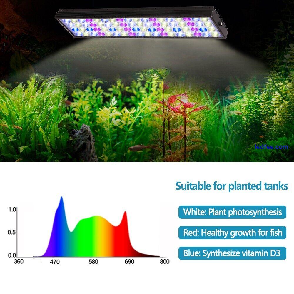 PopBloom S50 Plant Spectrum LED Aquarium Light 115-145cm Tropical Glow Fish Tank 3 