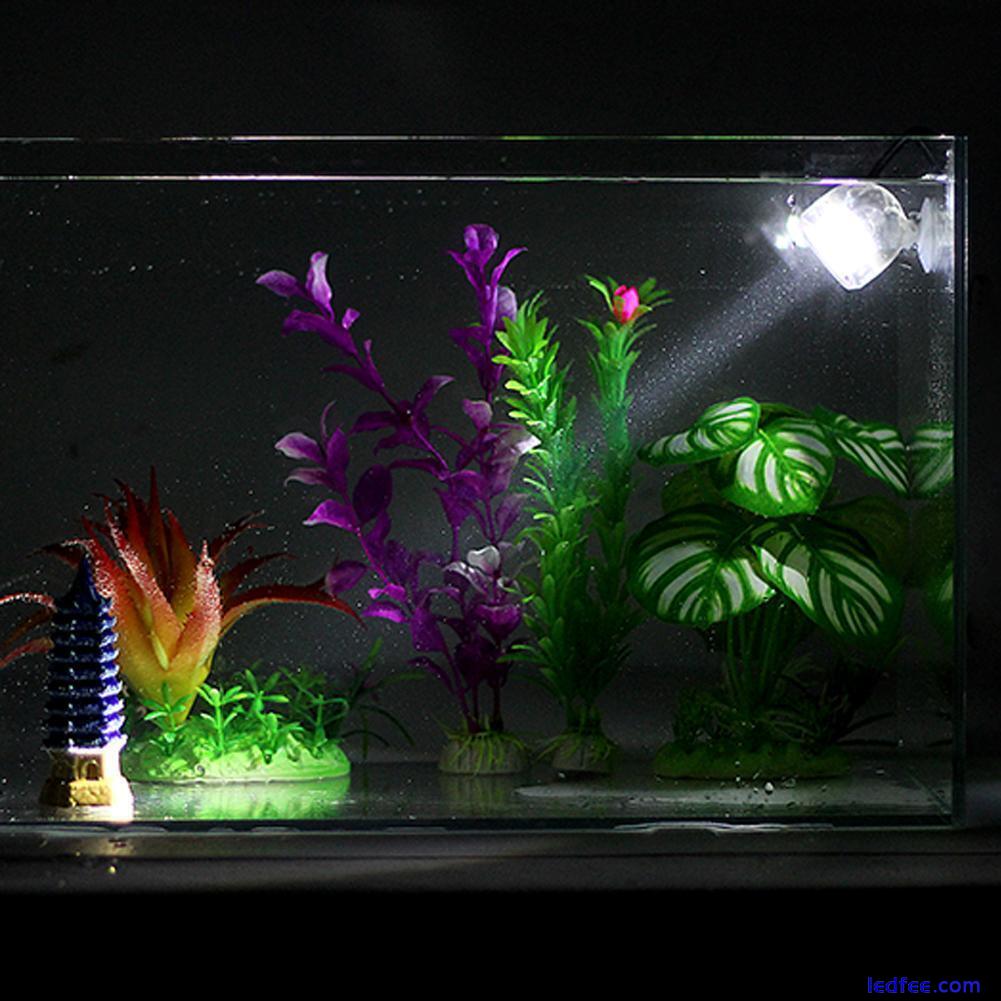 H1# 1W Mini Waterproof Aquarium LED Light Fish Tank Underwater Lighting Lamp 2 