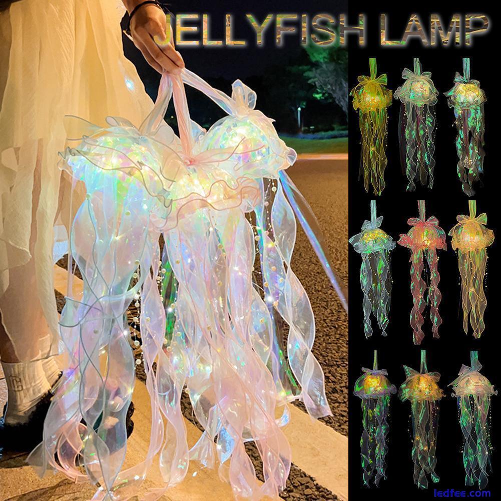 LED Jellyfish Lamp ColourChanging Aquarium Mood Light with Electric Fish 1 