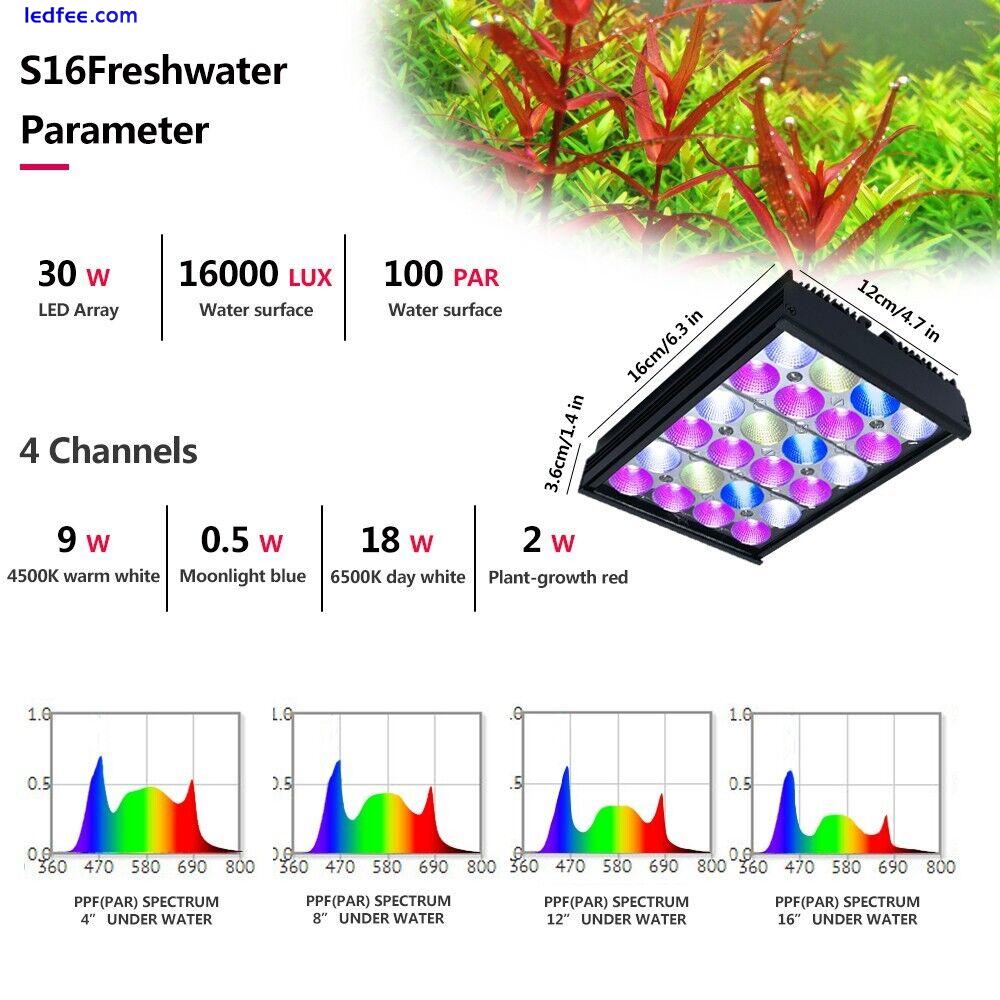 PopBloom Nano Led Aquarium Light Full Spectrum Freshwater Plants Fish Mini Tank 2 