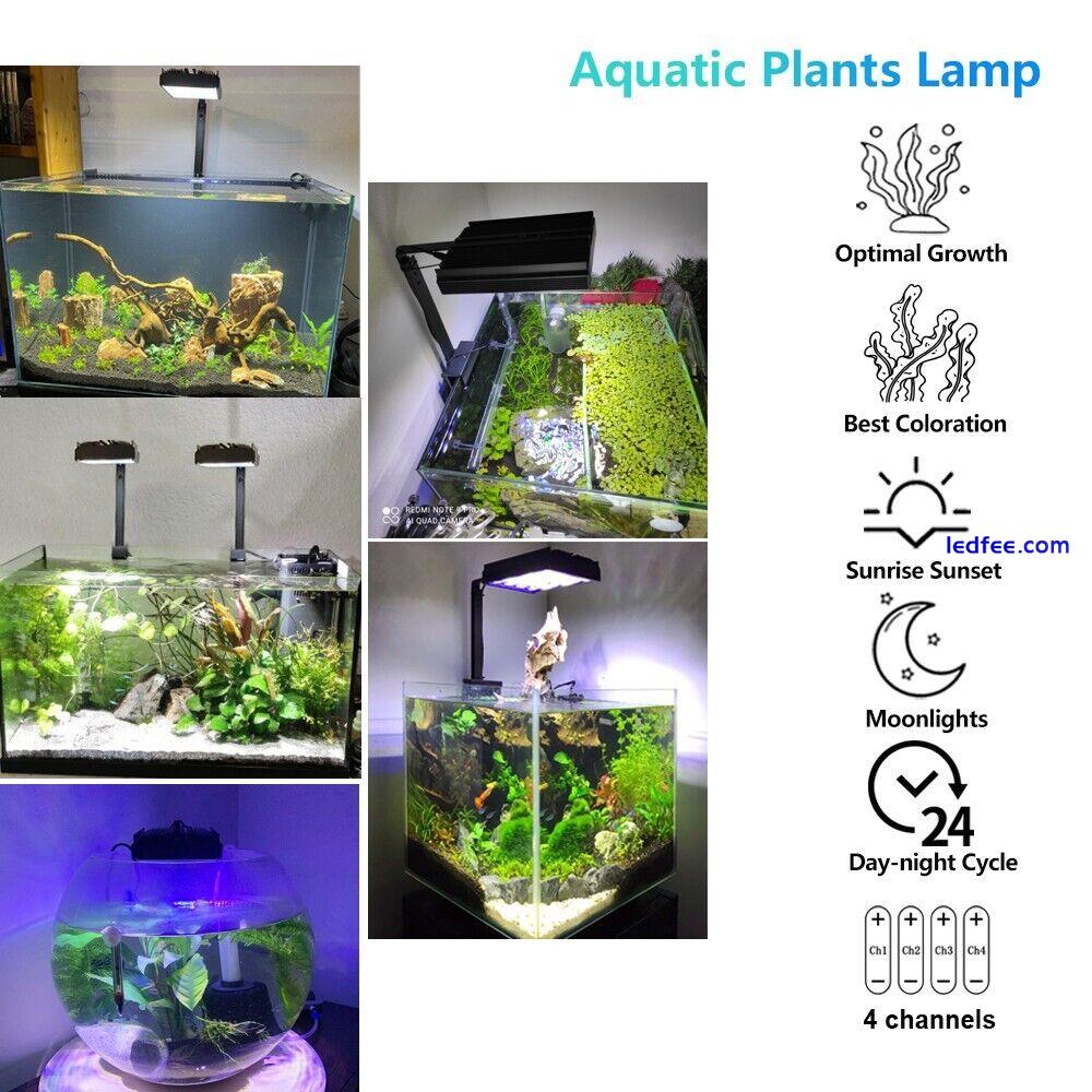 PopBloom Nano Led Aquarium Light Full Spectrum Freshwater Plants Fish Mini Tank 0 