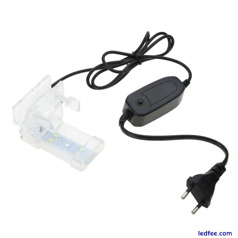 Aquarium LED Clamp Light Brightness White & Blue Lighting Energy Saving 0 