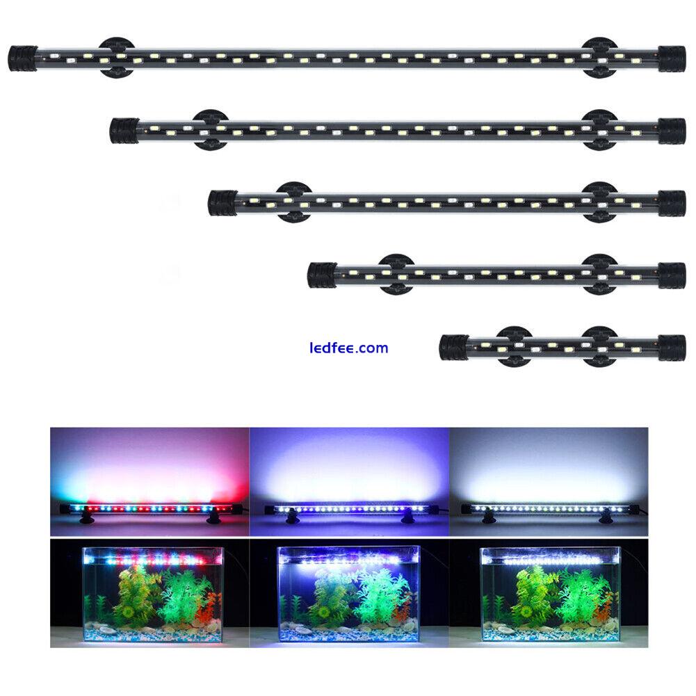 Submersible LED Aquarium Light Fish Tank Waterproof Lamp with Timer Stick Decor 2 