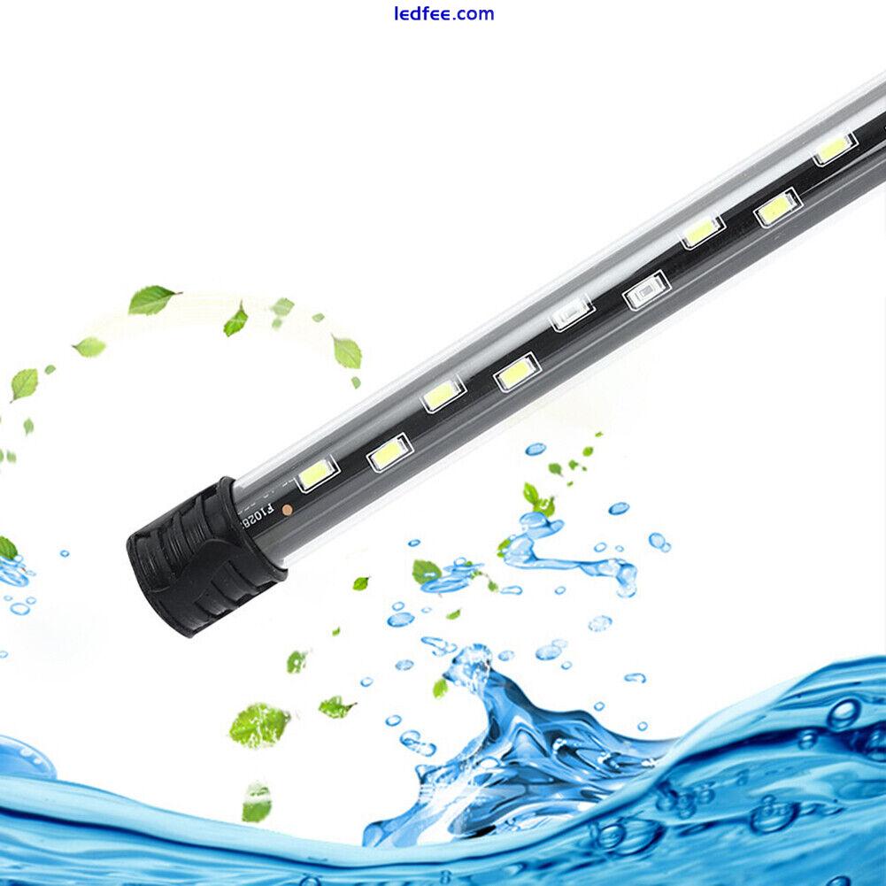 Submersible LED Aquarium Light Fish Tank Waterproof Lamp with Timer Stick Decor 5 