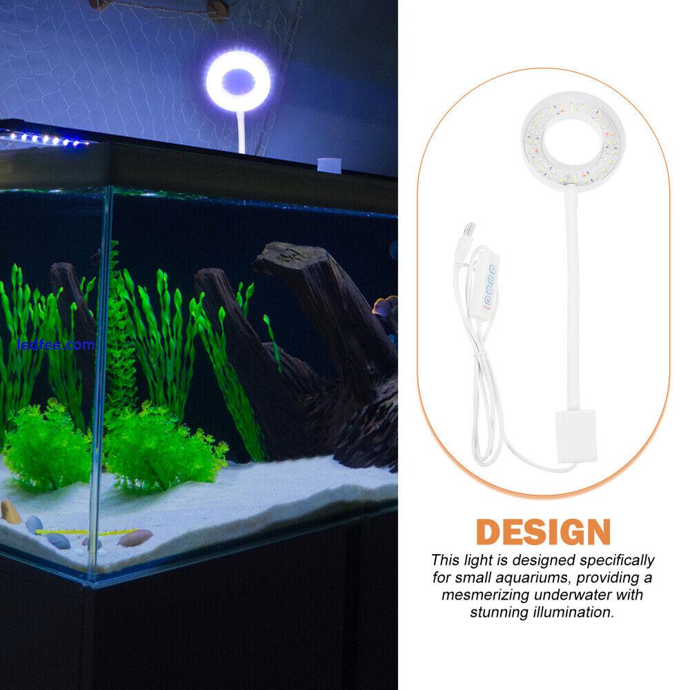  LED Aquarium Light for Fish Tank 360° Adjustable Arm Small Aquarium Light Light 1 