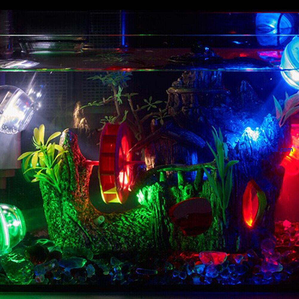 Waterproof LED Aquarium Lighting Decor Spotlight Fish Tank Submersible USB Lamp 2 