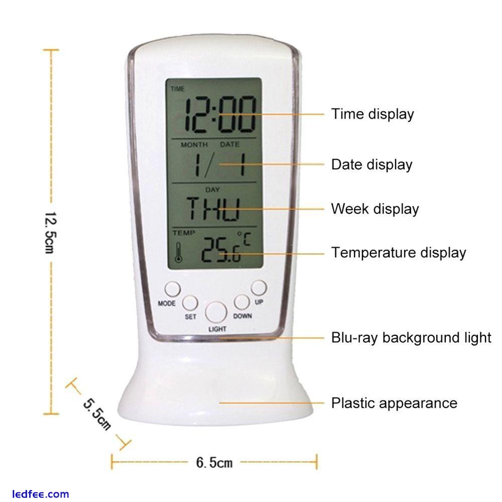 Nightlight Backlight Electronic Clock LED Digital Large Number Alarm Clock 0 