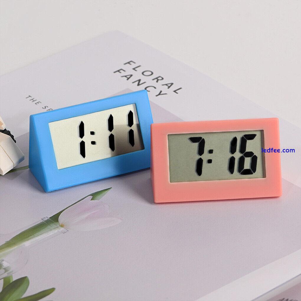 Clock LED Digital Electric Clocks Battery Operated Triangular Calendar 1 