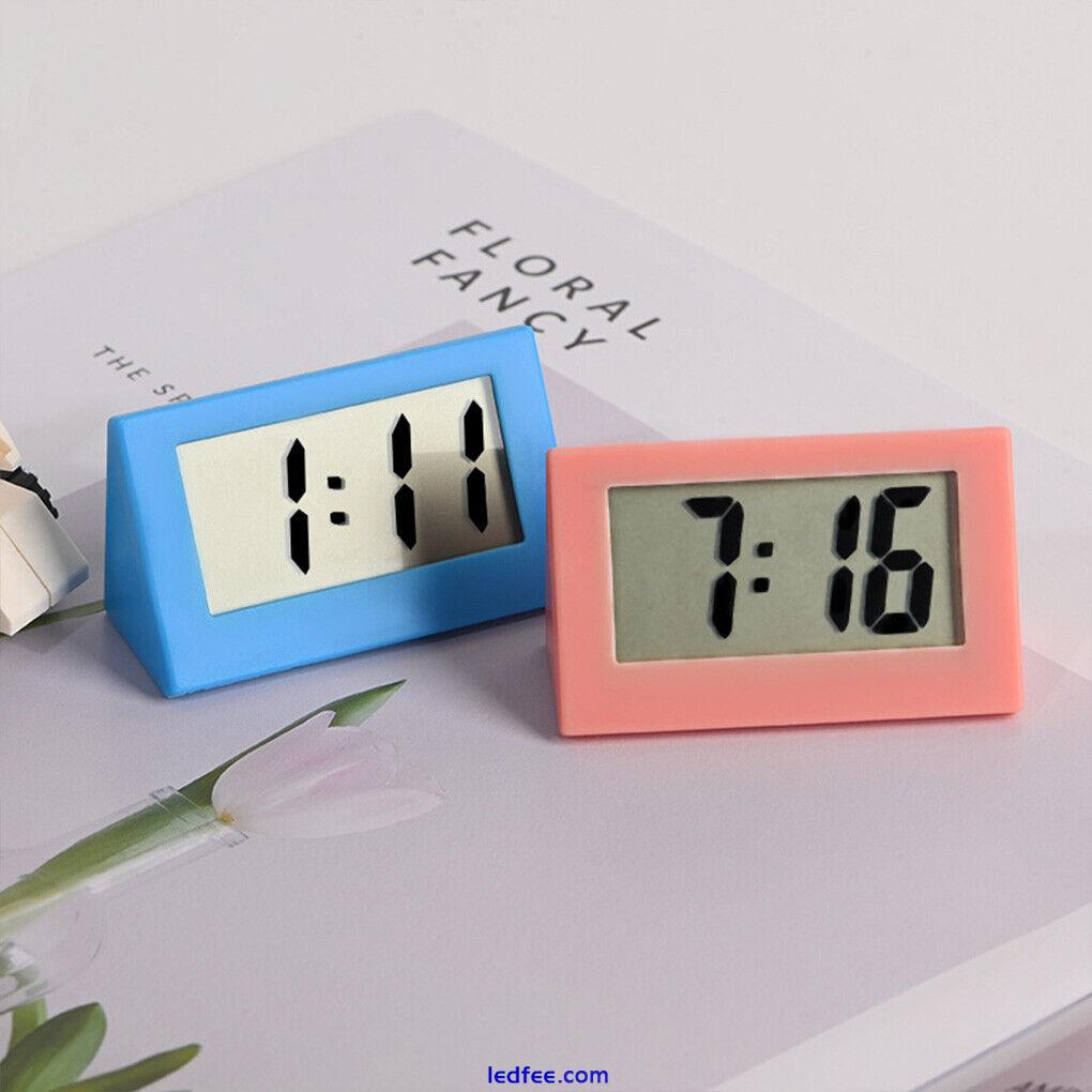 Clock LED Digital Electric Clocks Battery Operated Triangular Calendar 5 