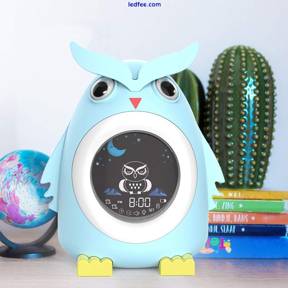 Children'S Led Colorful Light Alarm Clock Lcd Number Child Electronic Alarm 1 