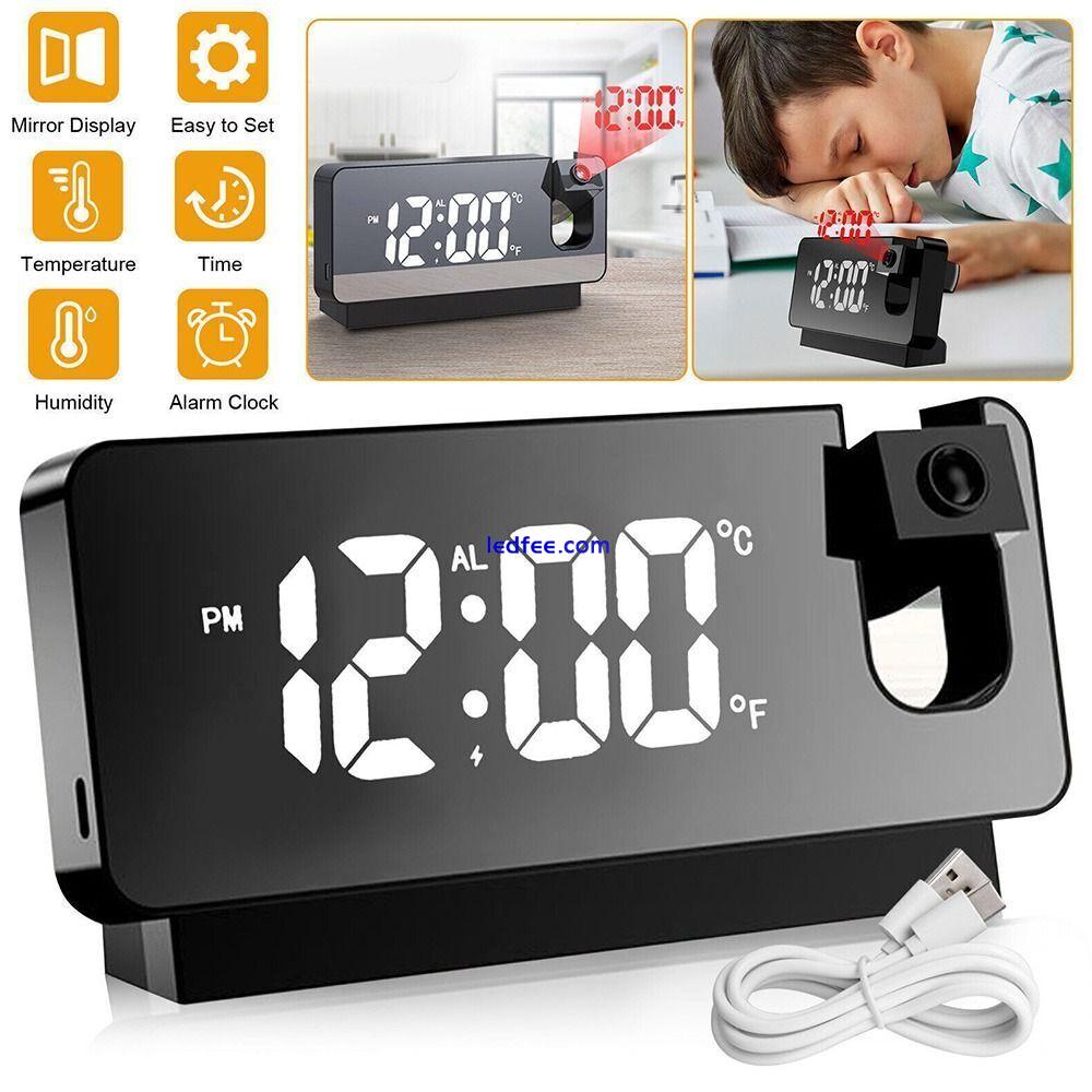 Mirror Alarm Clock Digital Alarm Clock Projection Alarm Clock LED Alarm Clock 1 