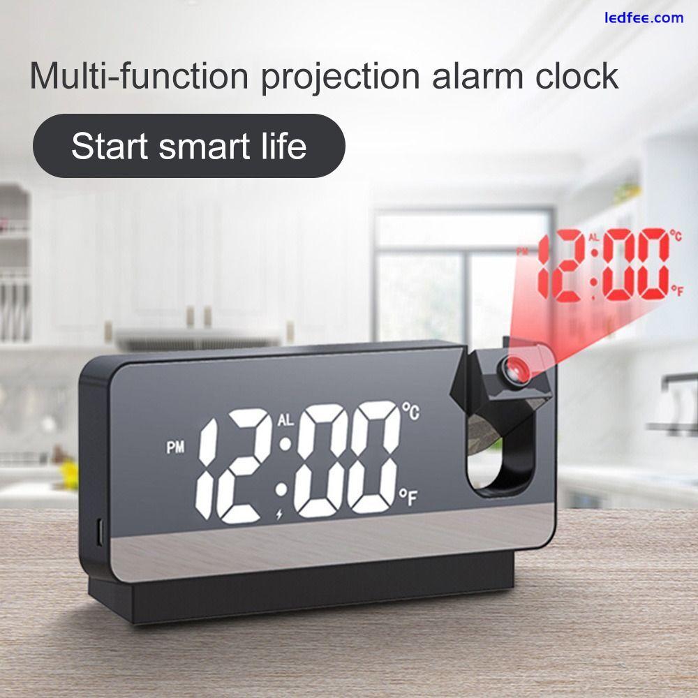 Mirror Alarm Clock Digital Alarm Clock Projection Alarm Clock LED Alarm Clock 2 