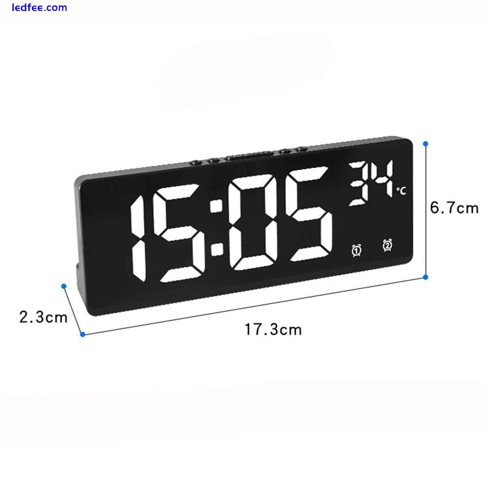 Calendar Nightlight LED Digital Electronic Clock Alarm Clock Large Number 0 