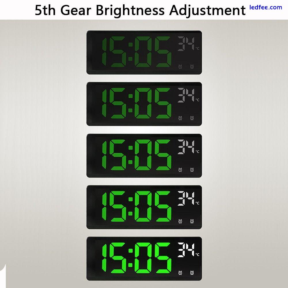 Calendar Nightlight LED Digital Electronic Clock Alarm Clock Large Number 2 