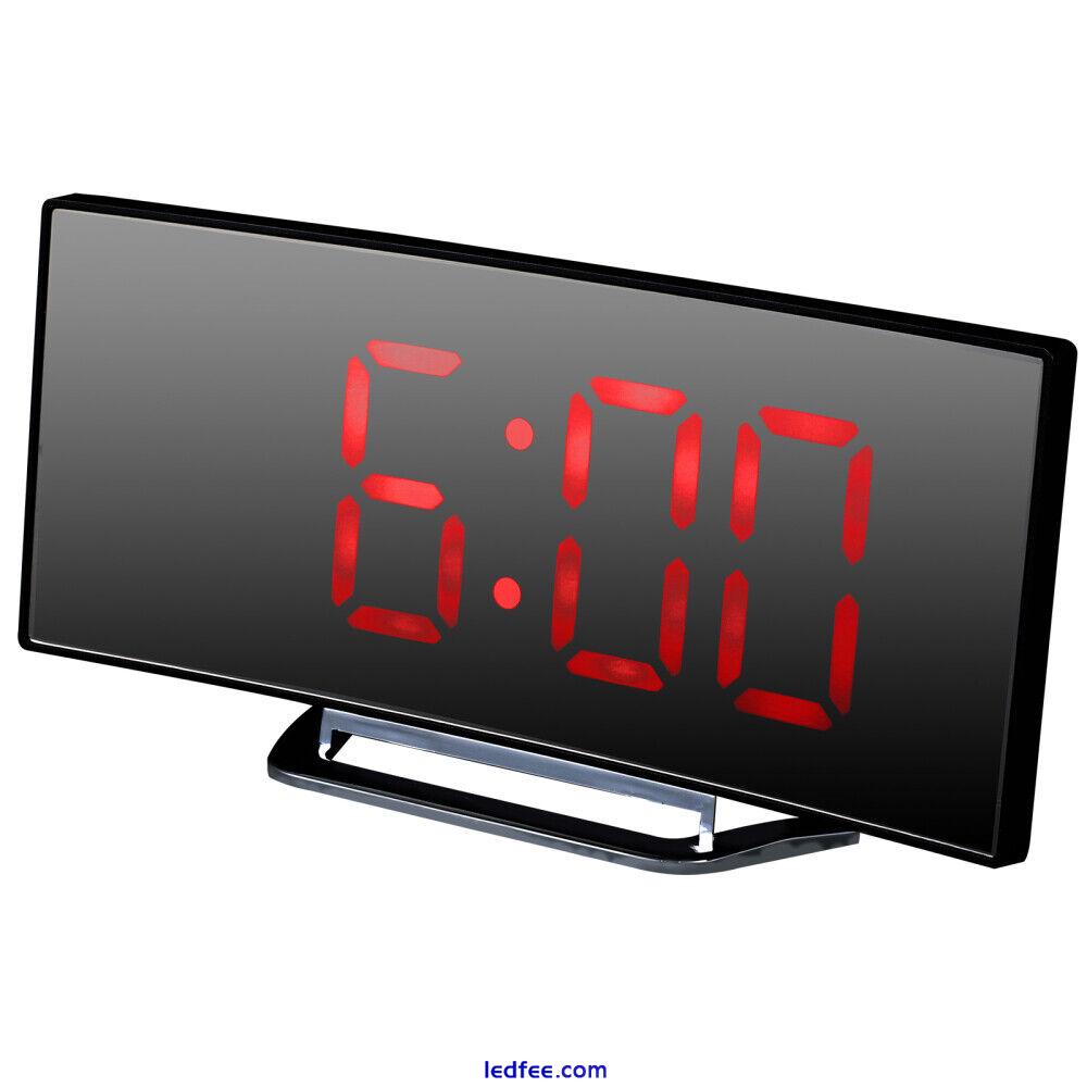 LED Bedroom Alarm Clock Desktop Digital Electric Indoor Timer-GG 2 