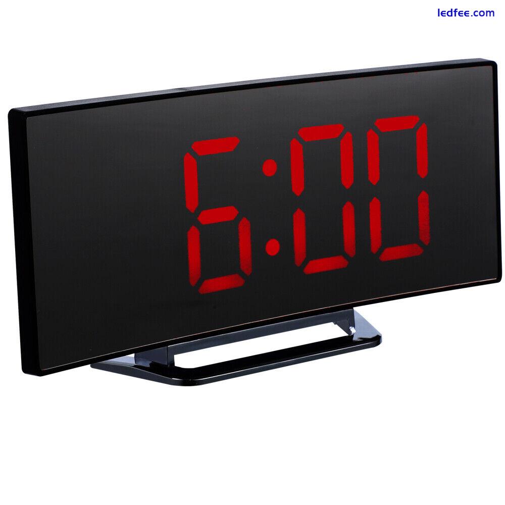 LED Bedroom Alarm Clock Desktop Digital Electric Indoor Timer-GG 0 