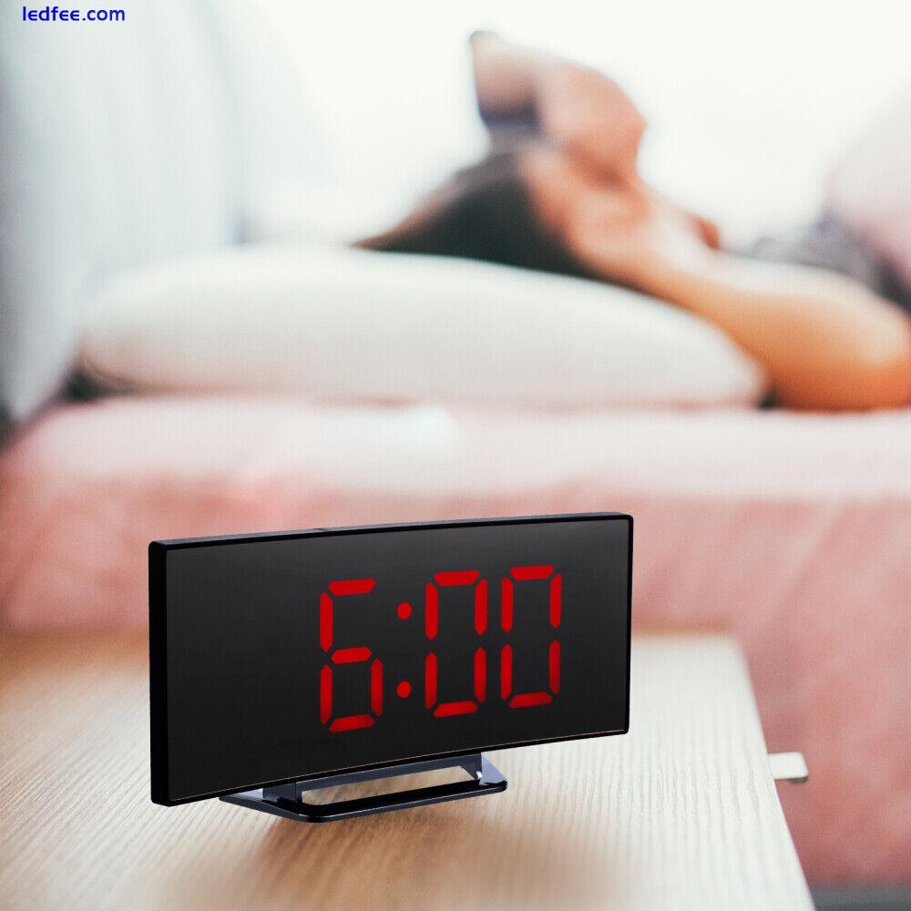 LED Bedroom Alarm Clock Desktop Digital Electric Indoor Timer-GG 5 