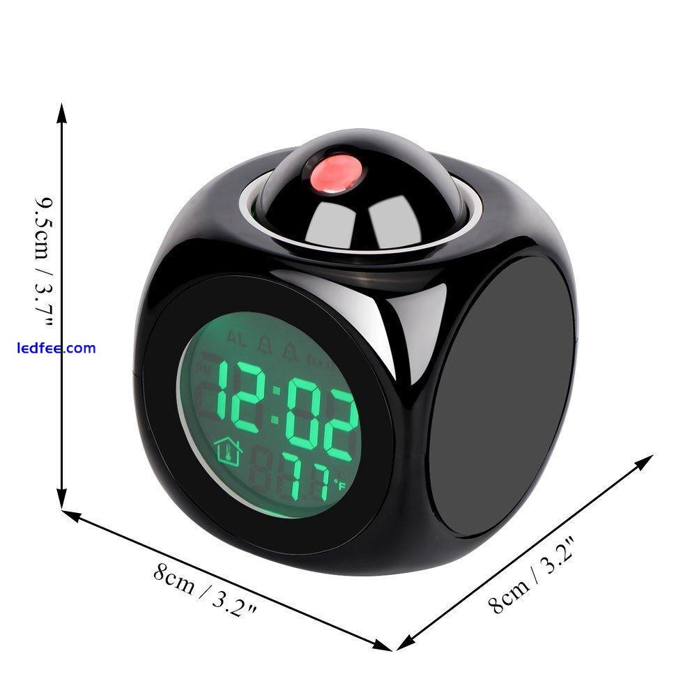 Broadcast LED Alarm Clock Home Decoration Projection Clock Ceiling LCD Clock 0 