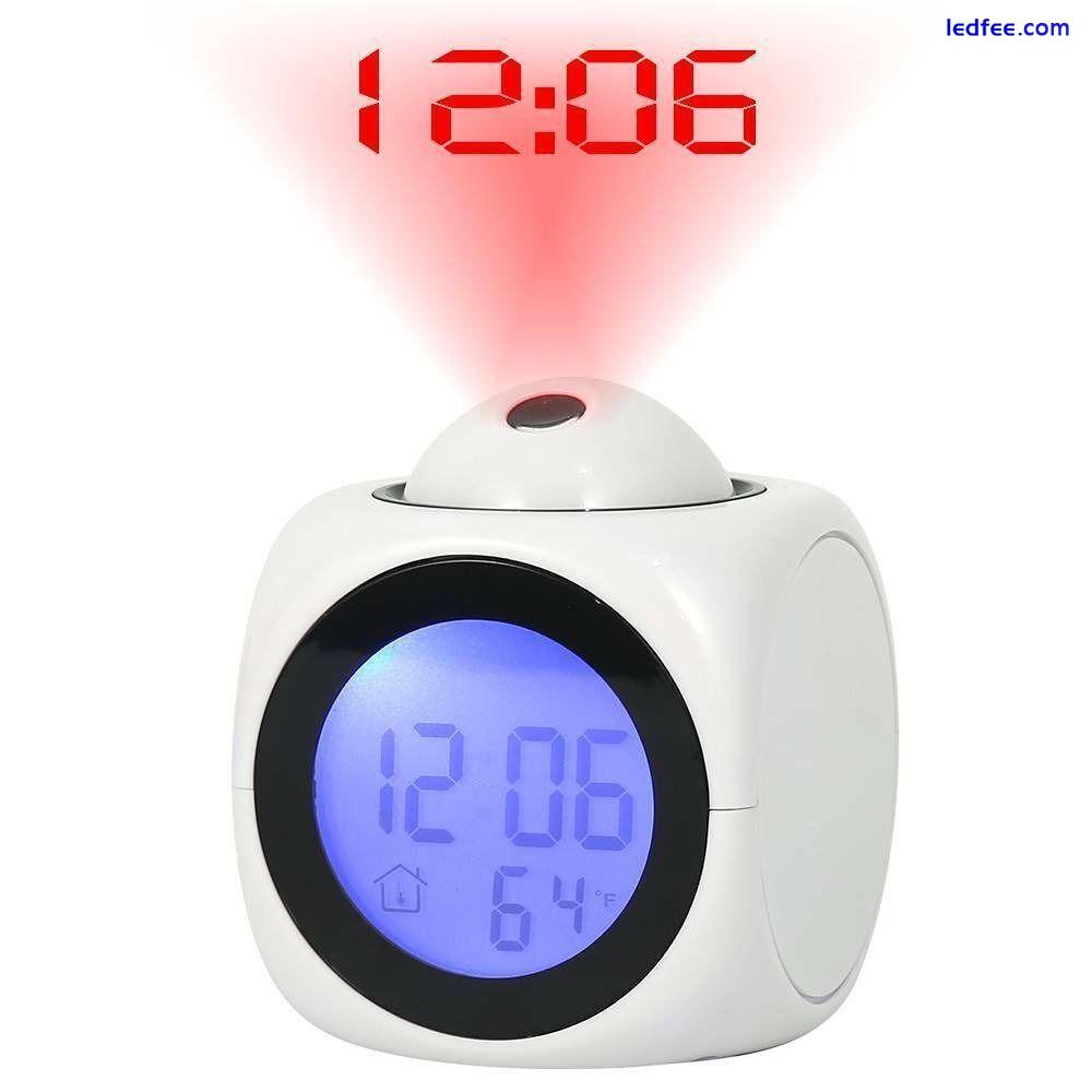 Broadcast LED Alarm Clock Home Decoration Projection Clock Ceiling LCD Clock 2 