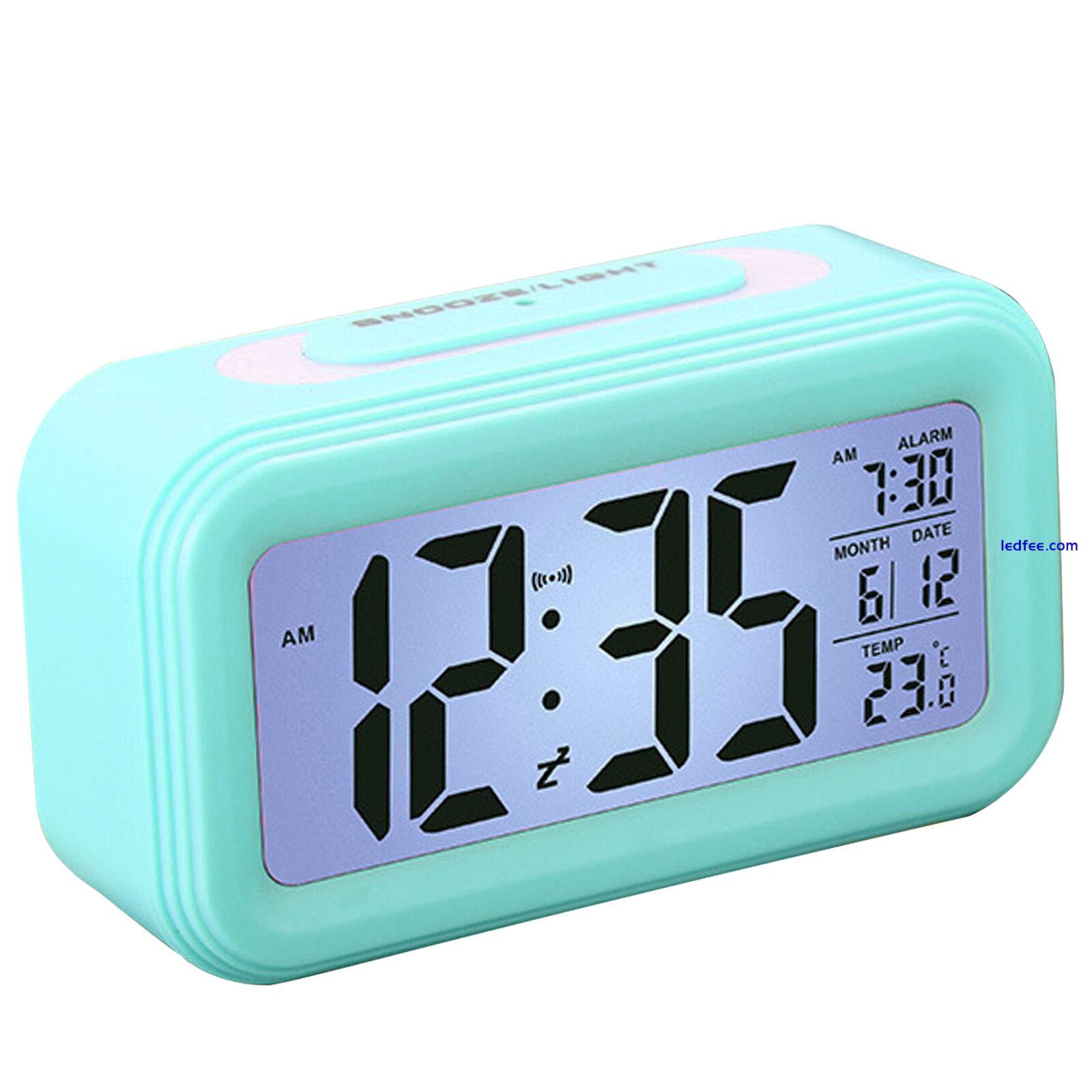 Digital Alarm Clock Battery Operated LED Display Multifunctional Night Model 3 