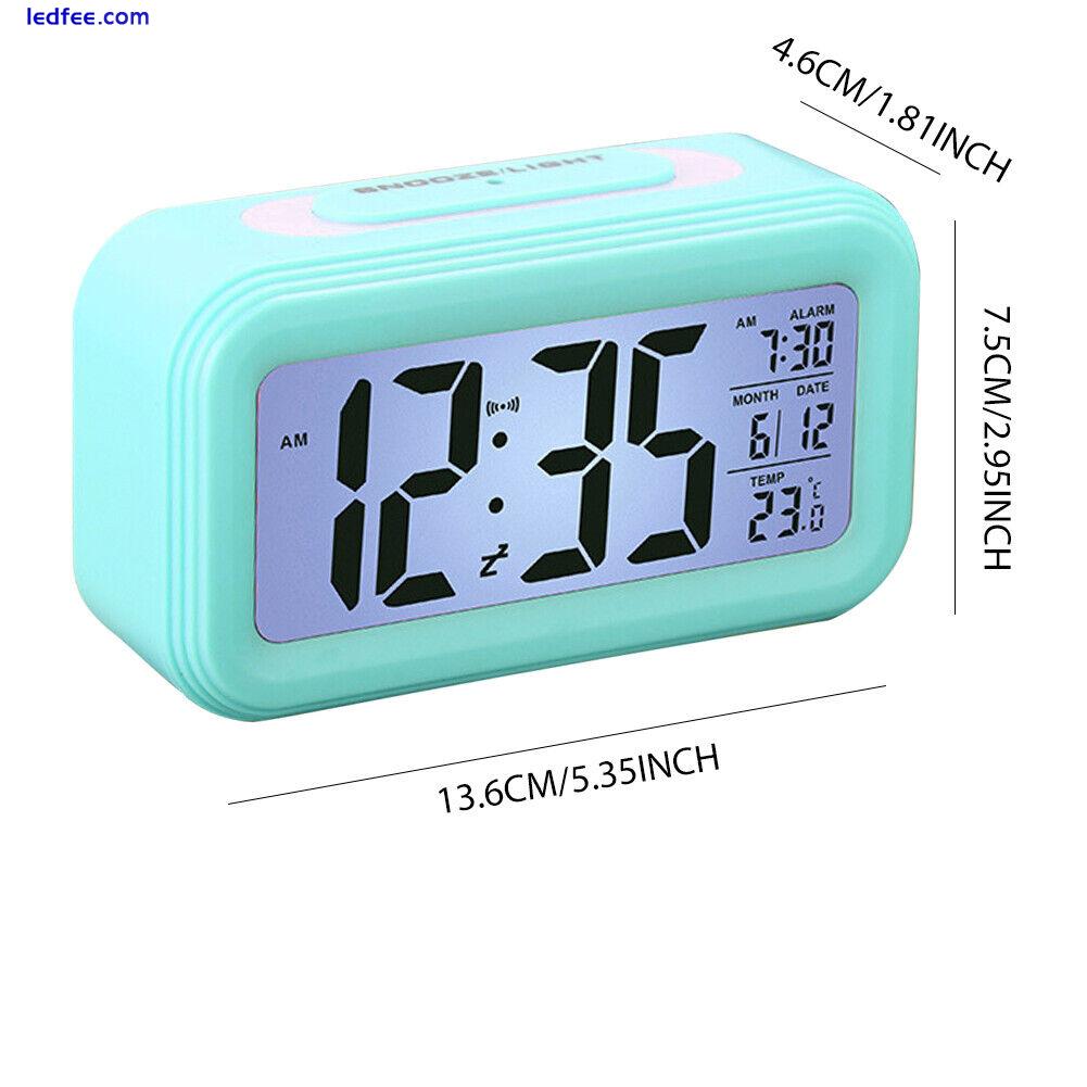 Digital Alarm Clock Battery Operated LED Display Multifunctional Night Model 4 
