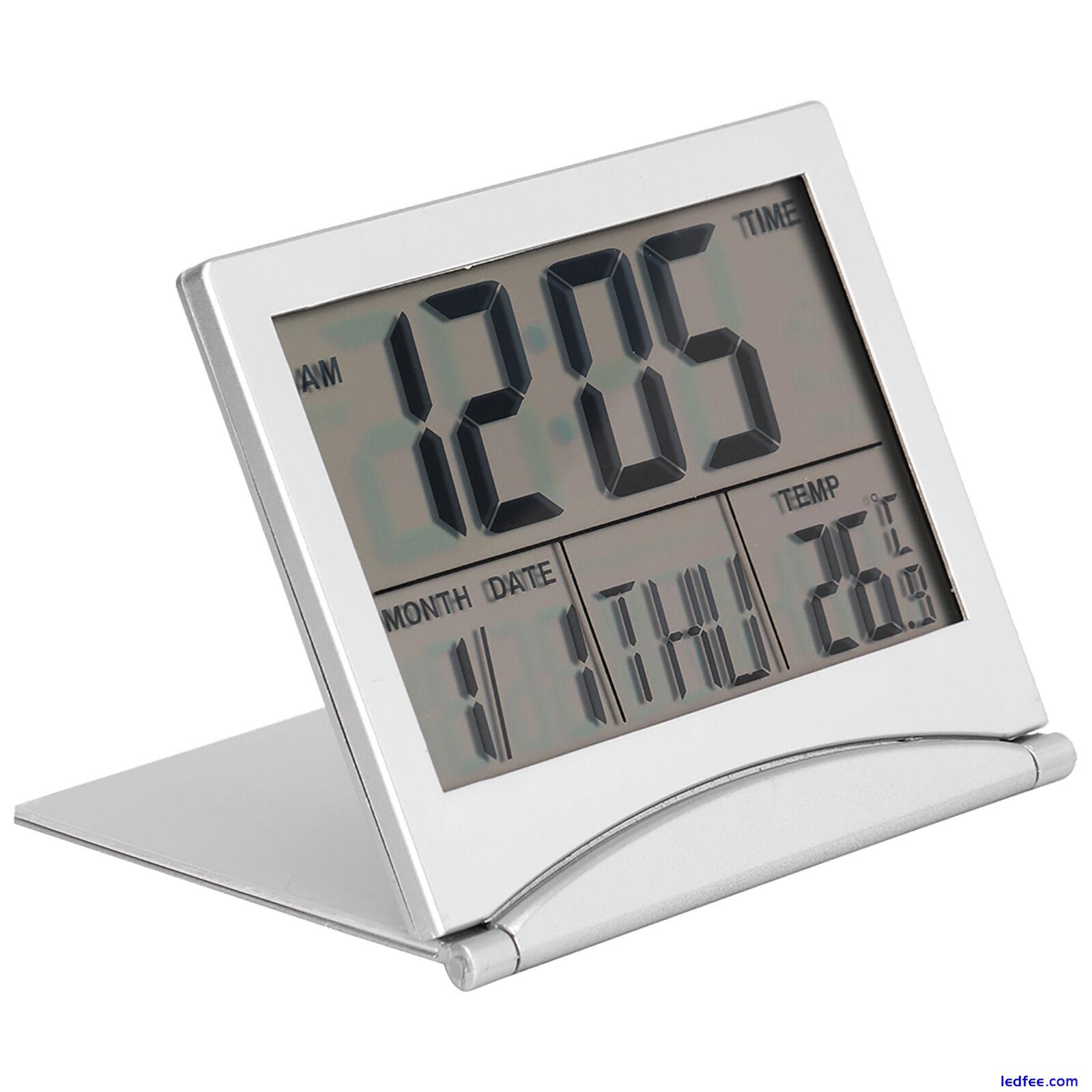 Folding Digital LED Alarm Clock Temperature Calendar Snooze Innovative Clock TDW 2 