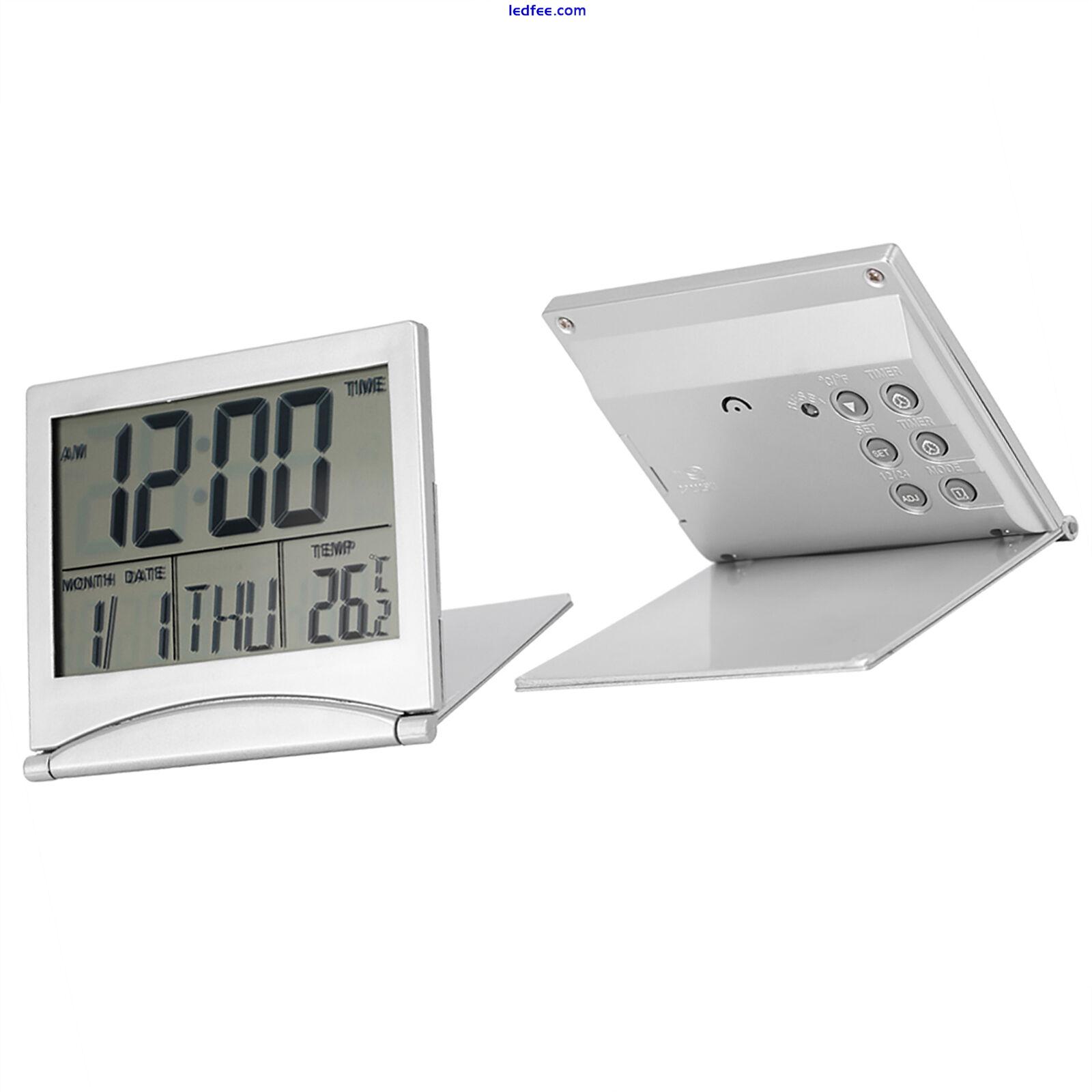 Folding Digital LED Alarm Clock Temperature Calendar Snooze Innovative Clock TDW 0 