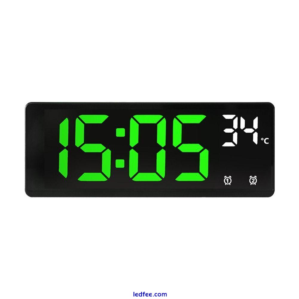 Backlight Nightlight Large Number Alarm Clock LED Digital Electronic Clock 5 
