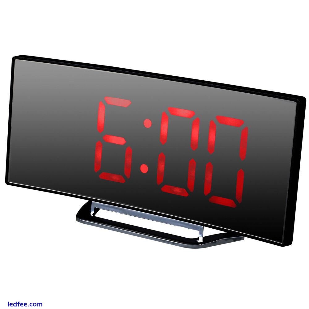 LED Bedroom Alarm Clock Desktop Digital Electric Indoor Timer-EQ 2 