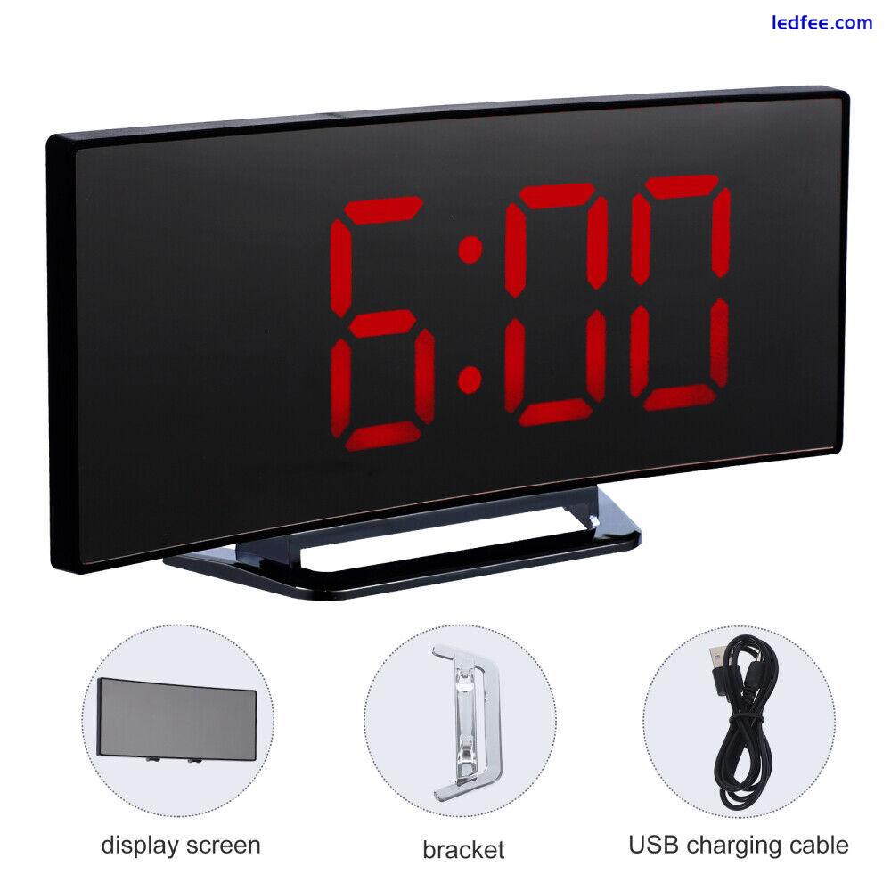 LED Bedroom Alarm Clock Desktop Digital Electric Indoor Timer-EQ 5 