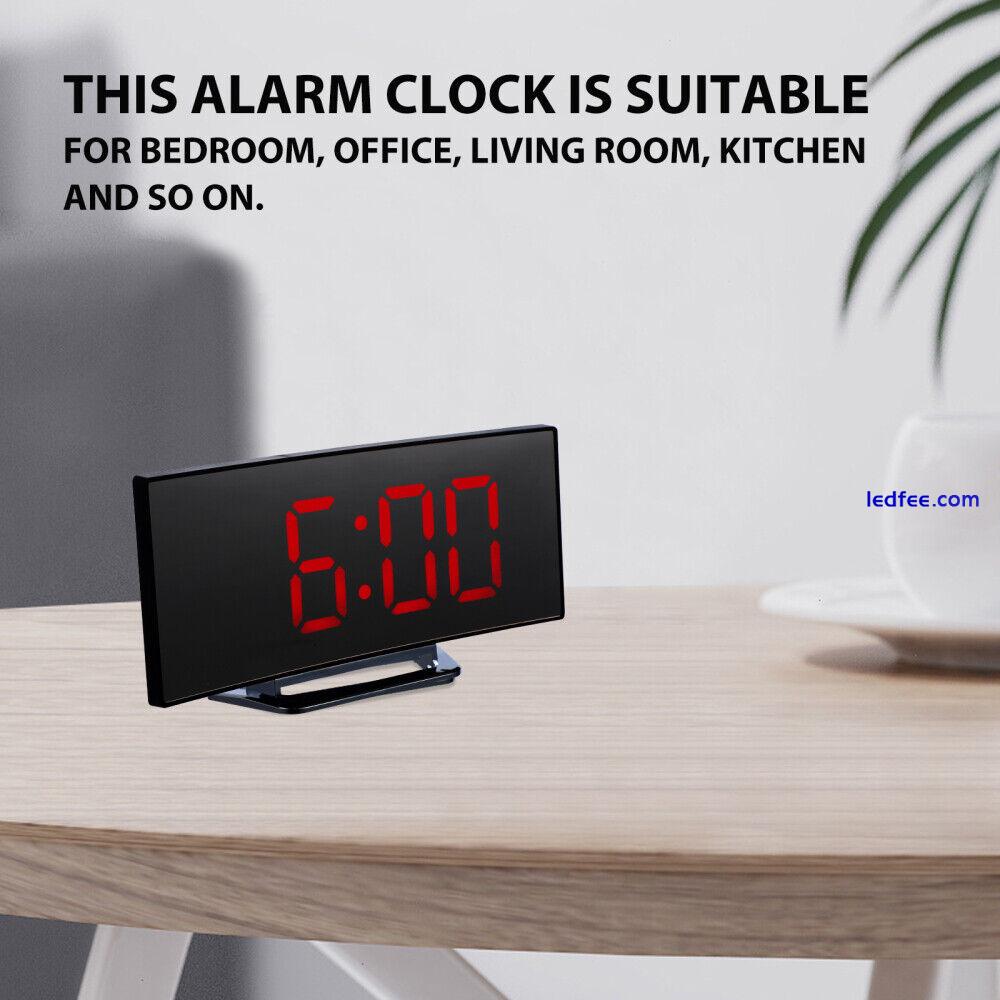 LED Bedroom Alarm Clock Desktop Digital Electric Indoor Timer-EQ 3 