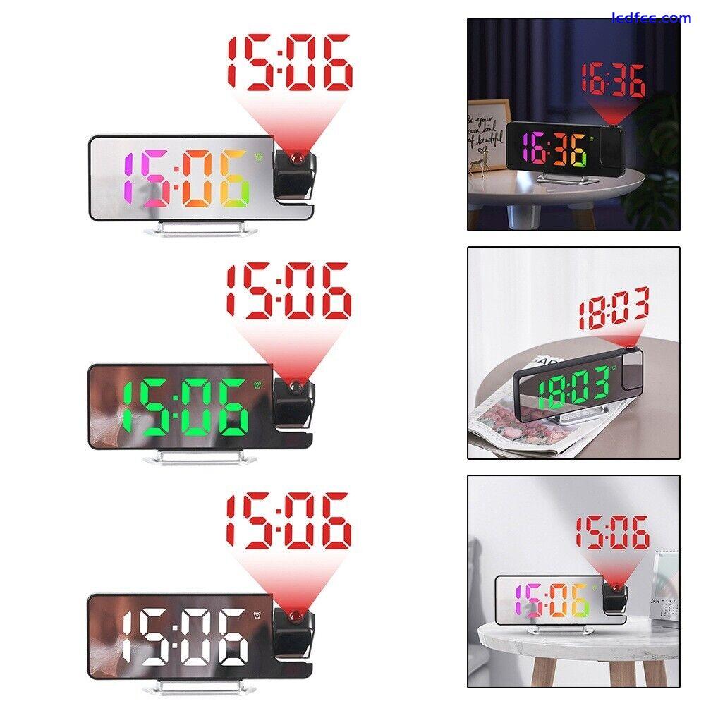 LED Projection Alarm Clock Display Temperature Sensing Electronic Clock 1 