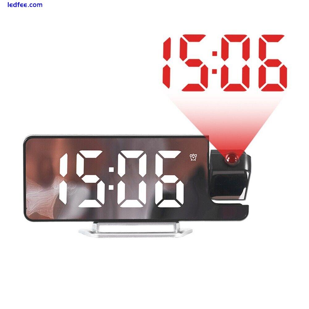 LED Projection Alarm Clock Display Temperature Sensing Electronic Clock 3 