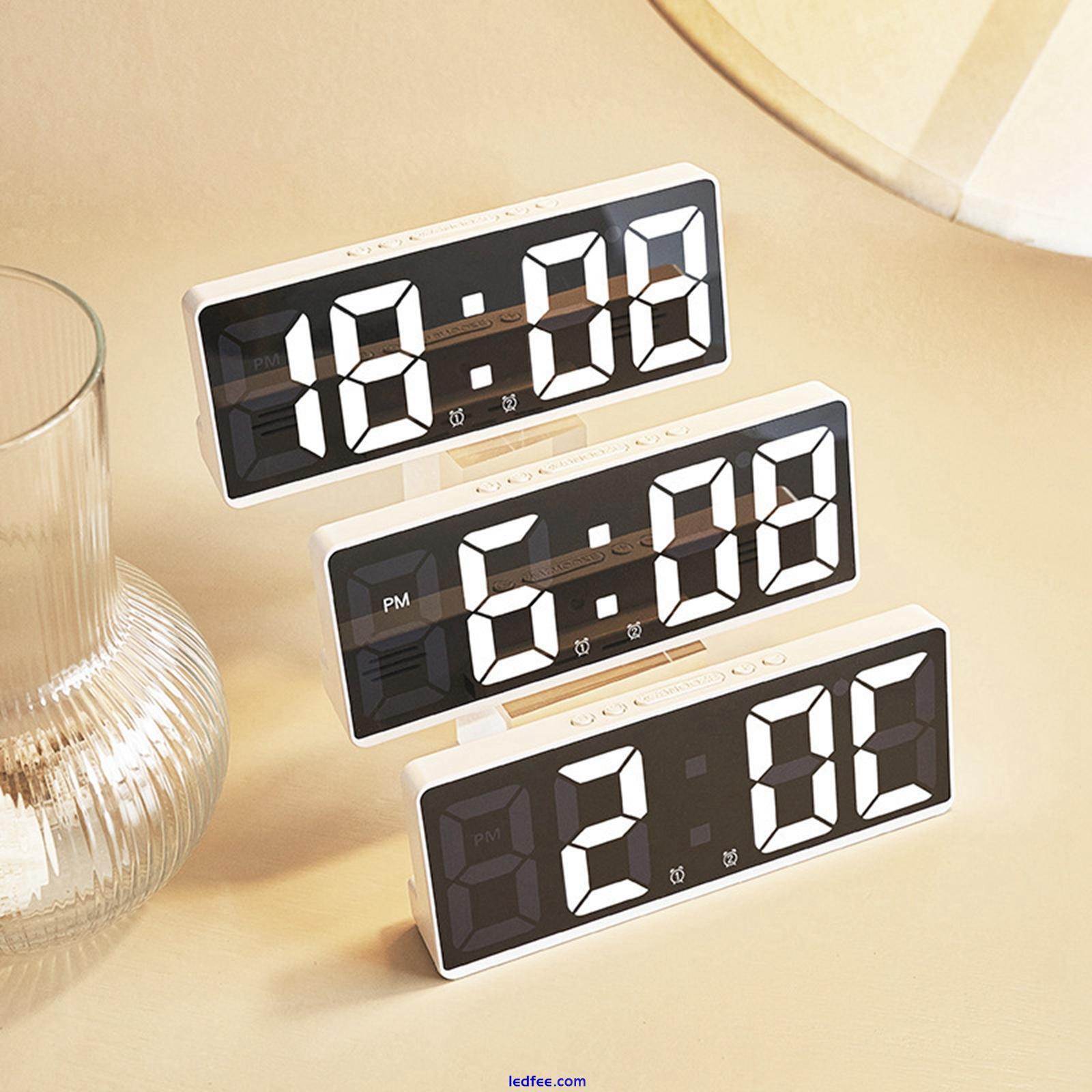 Large Number Alarm Clock Table Date LED Display for Elderly Home Living 1 