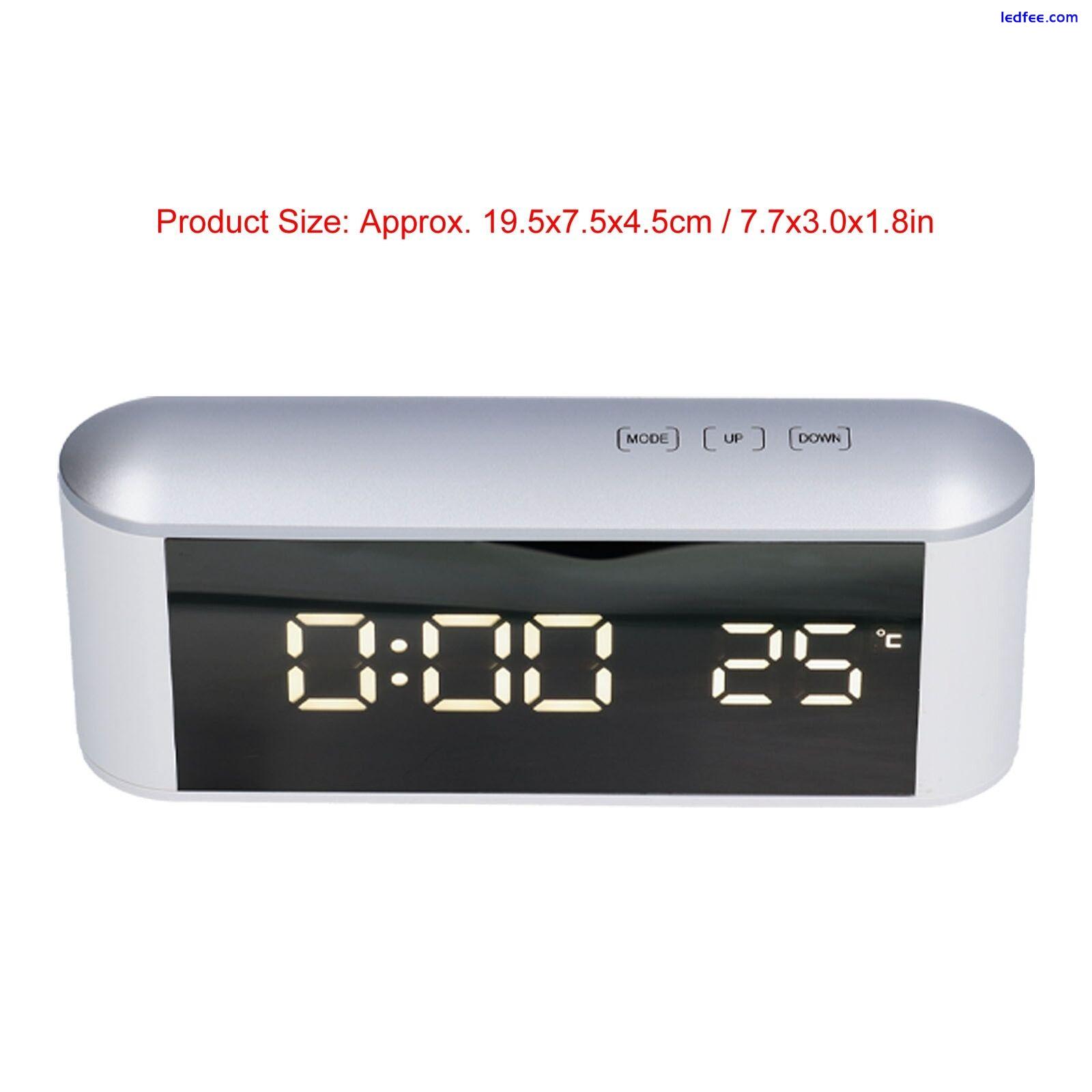 LED Alarm Clock Household Multifunctional Touch Screen Alarm Clock Indoor New 4 