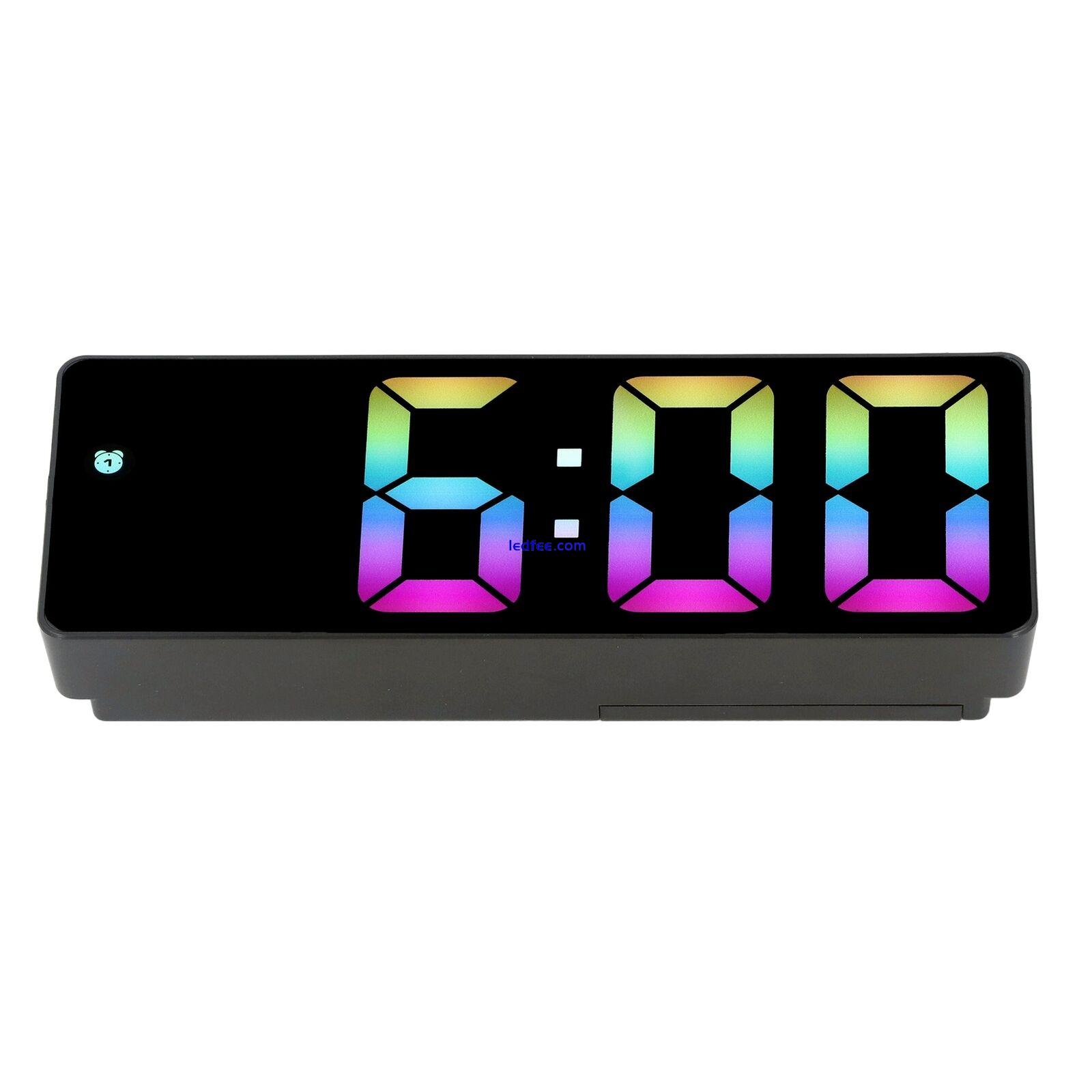 Large Colorful Digital Alarm Clock Simple Bedside Personality 0725 Led New 1 