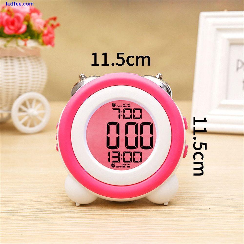 With Light LED Electronic Loud Alarm Clock Simple Alarm Clock Stereo Backlight 1 