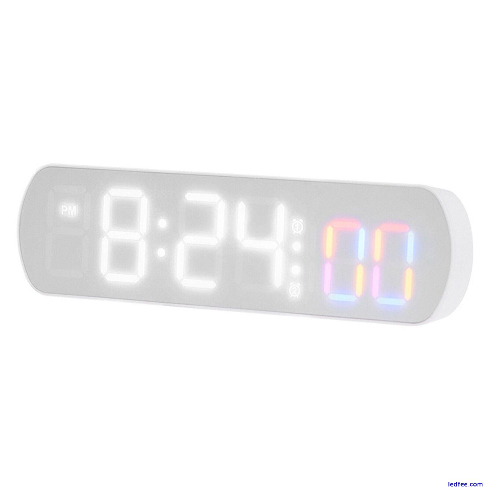 LED Alarm Clock with Countdown/Countdown Function Temperature Humidity Timer 4 