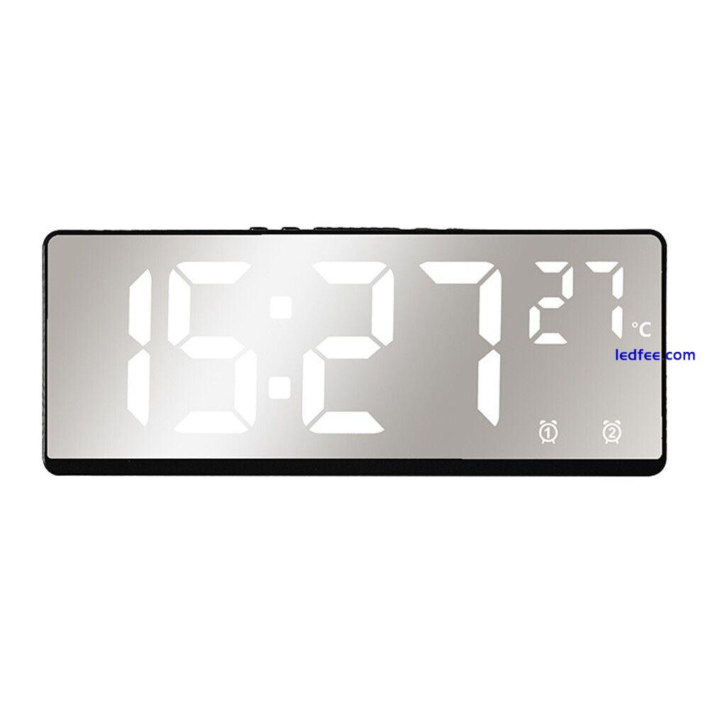 Vibrant LED Digital Alarm Clock with Voice Control for Bedroom and Office 0 