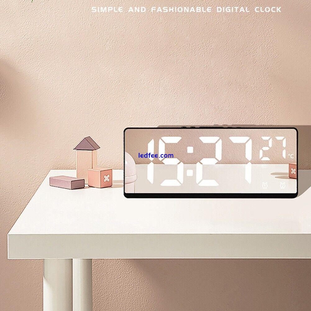 Vibrant LED Digital Alarm Clock with Voice Control for Bedroom and Office 1 